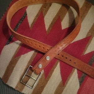 Vintage Tooled Costa Rica Belt 36
